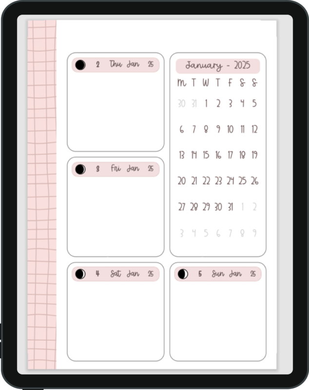 weekly digital planner