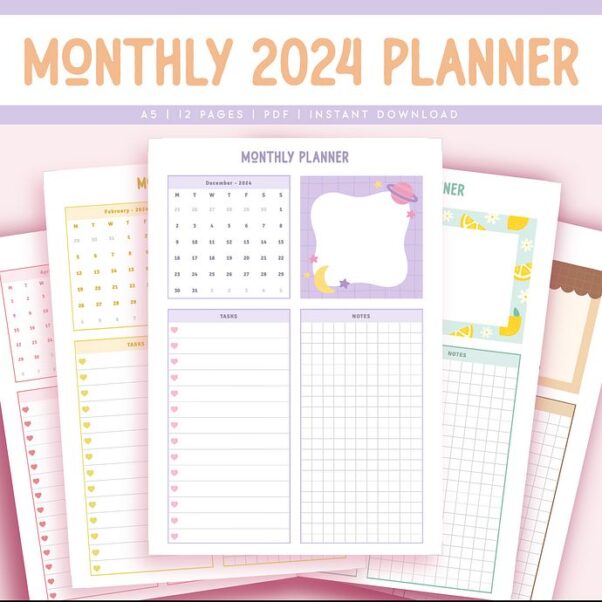 monthly digital planner